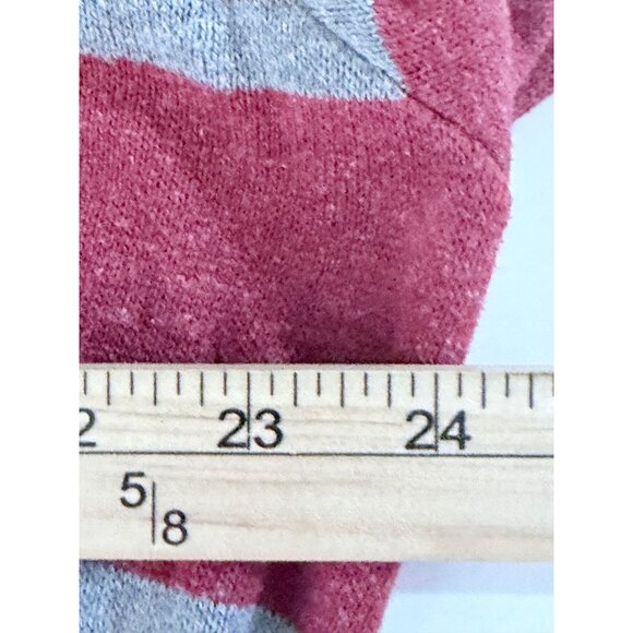 Urban Pipeline Cotton Blend Sweater Mens XL Red & Gray Striped Long Sleeve Pullo - Picture 6 of 8